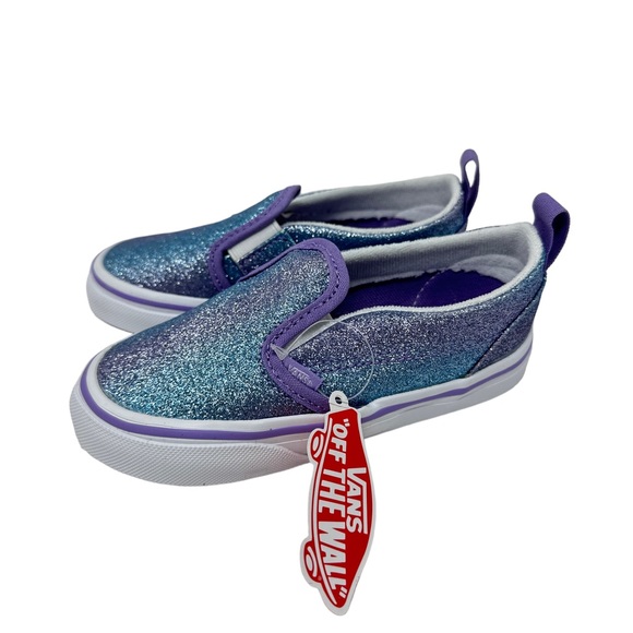 Vans Other - Vans Slip On V Ombre Glitter Toddler Girls Shoes